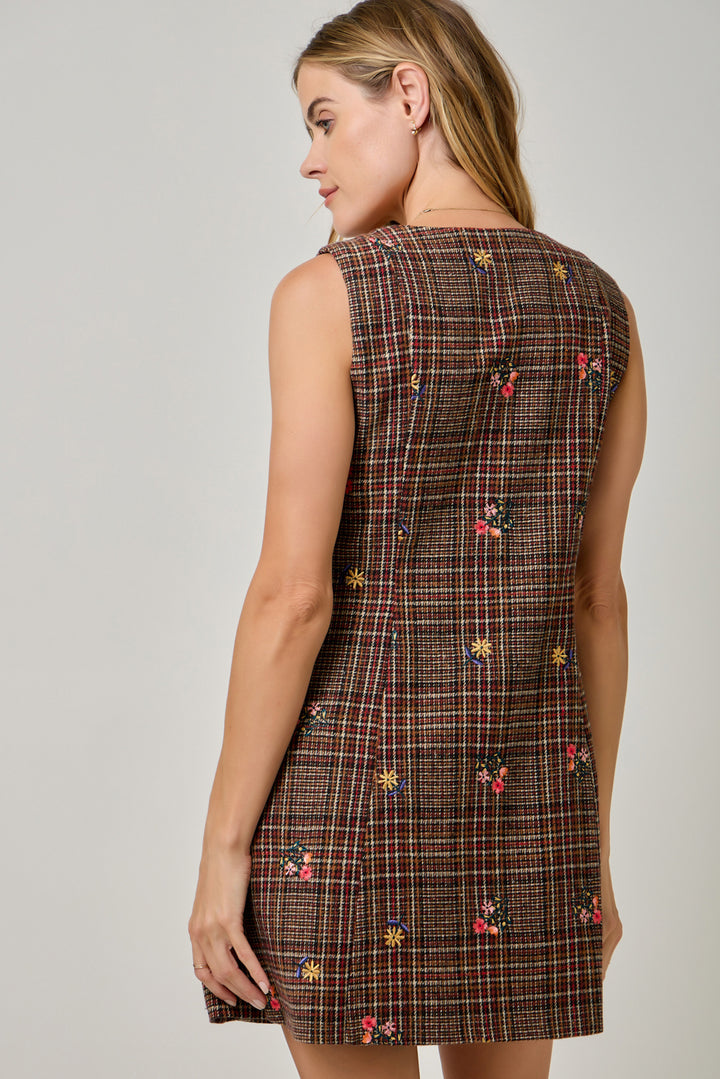 Autumn Glen Plaid Vest Dress
