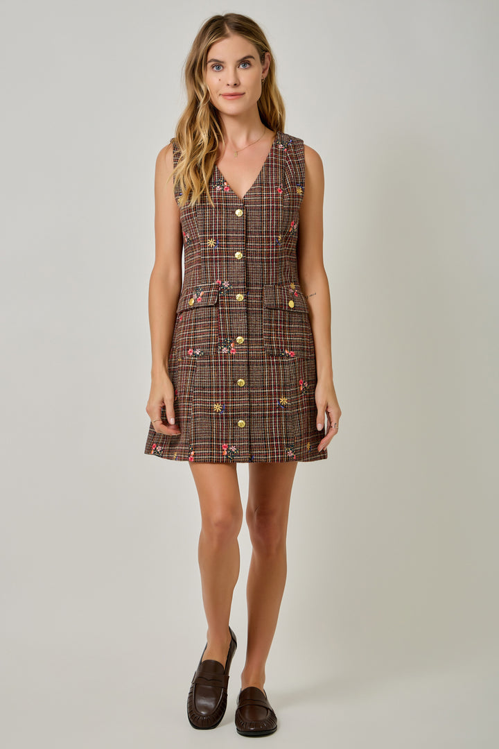 Autumn Glen Plaid Vest Dress