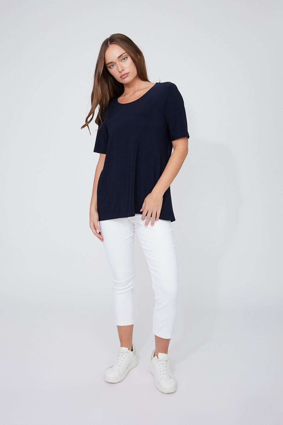 Zara Button Back Tee