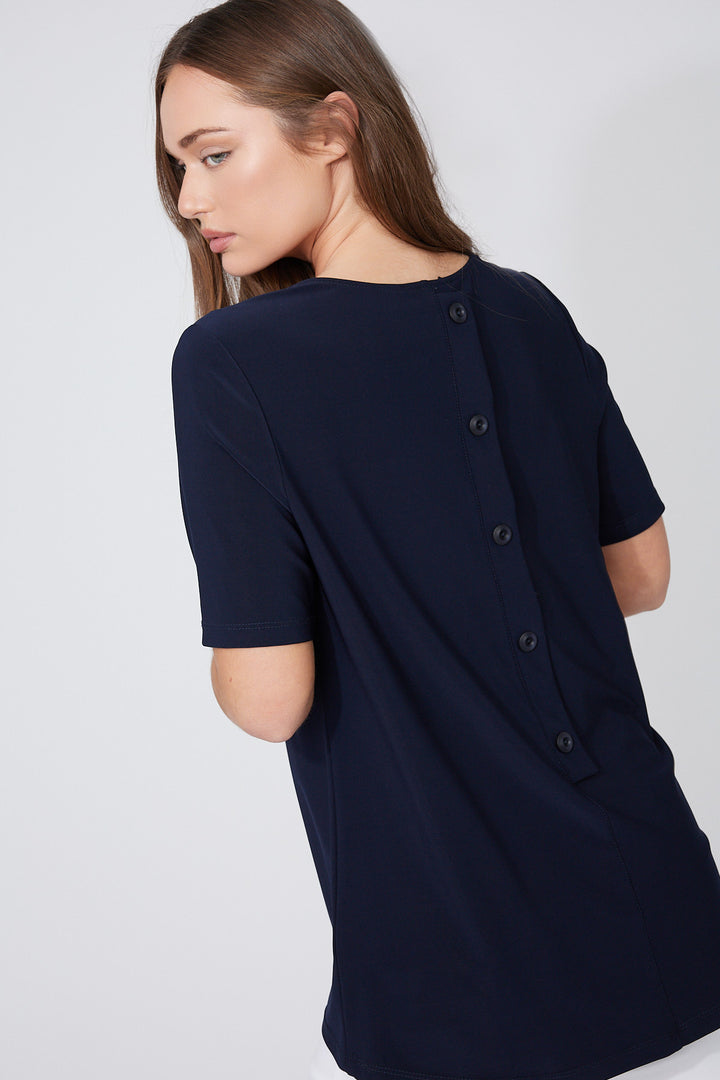 Zara Button Back Tee