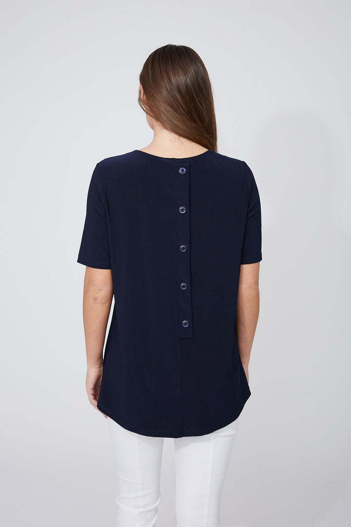 Zara Button Back Tee