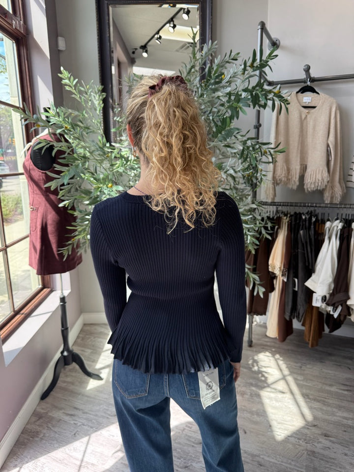 Pleated Perfection Sweater