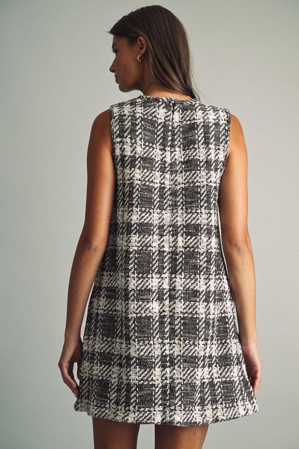 Snowfall Tweed Shift Dress