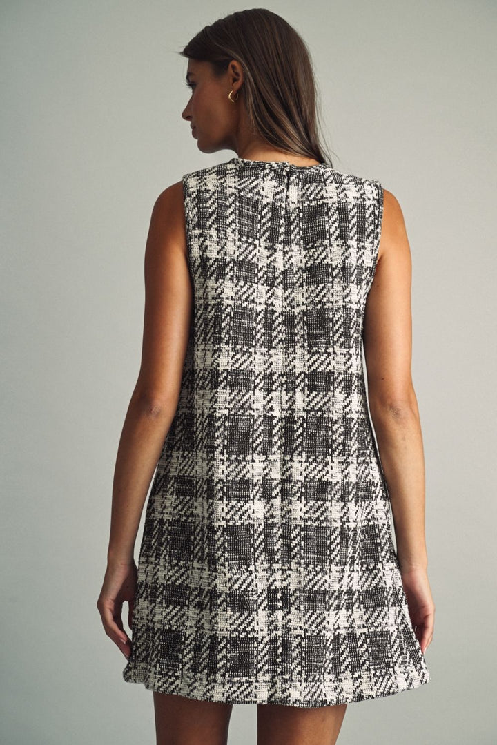 Snowfall Tweed Shift Dress