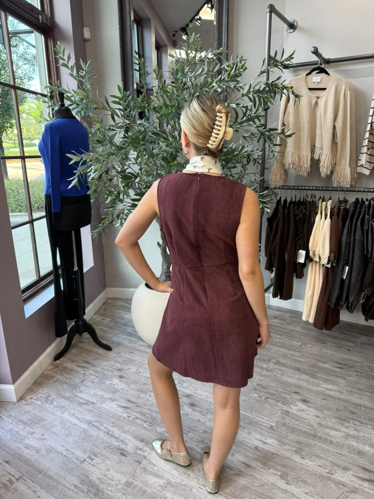 Hazel Suede Dress