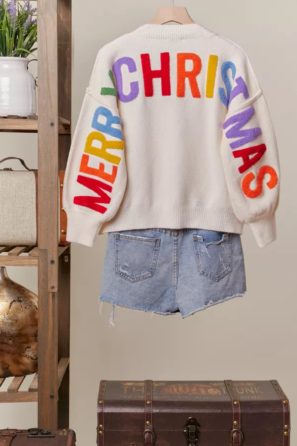 HO HO HO Rainbow Sweater