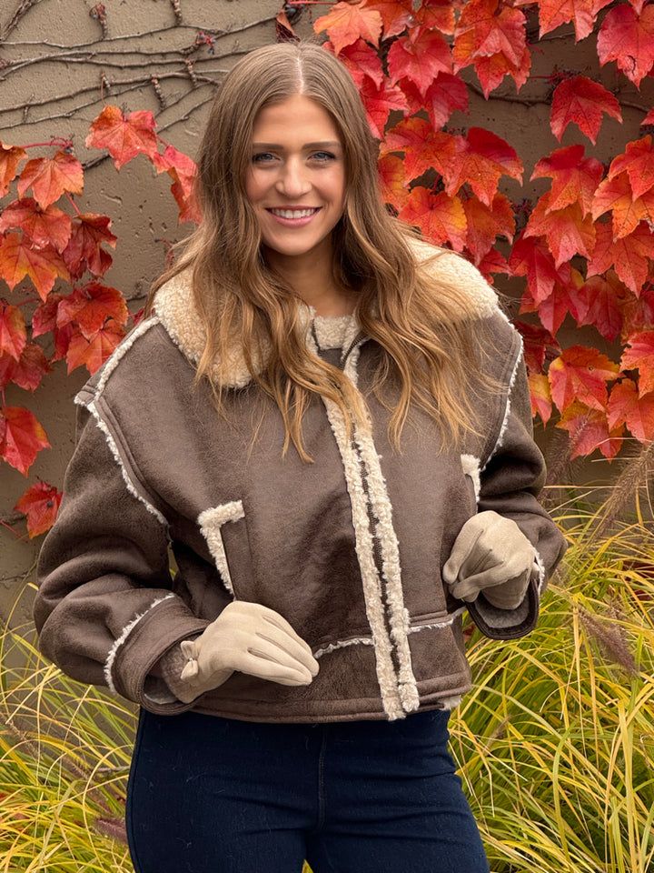 Harper Sherpa Suede Jacket