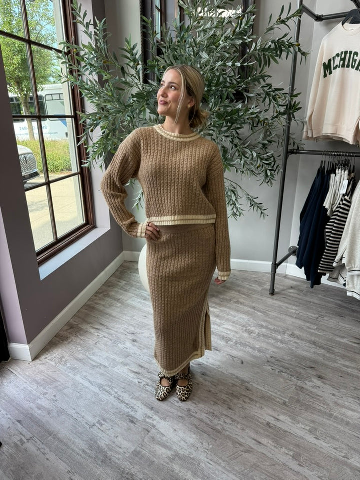 Audra Cable Knit Sweater
