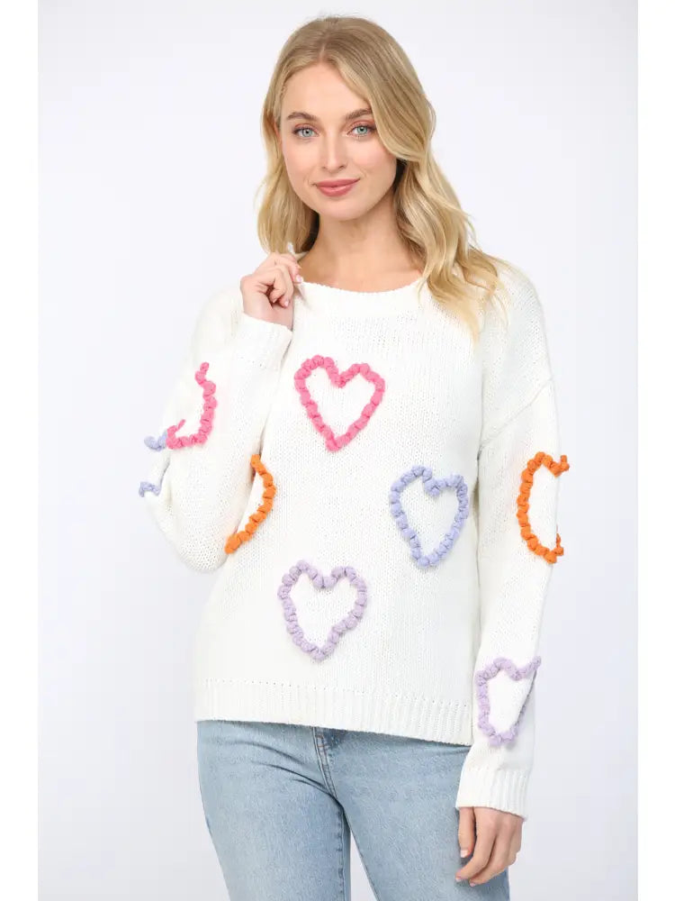 Braided Sweetheart Sweater