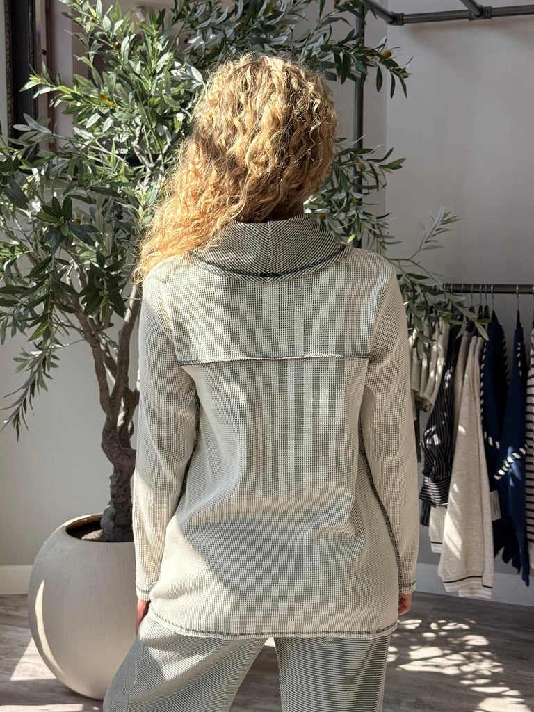 Contrast Cowl Tunic