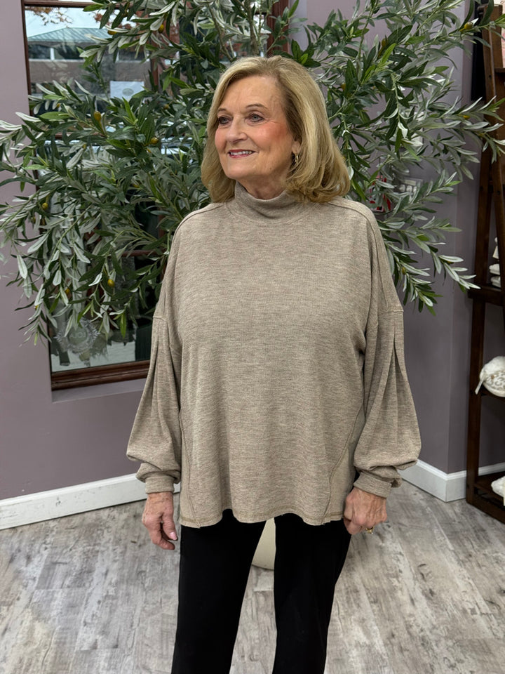 Leila Lantern Sleeve Sweater