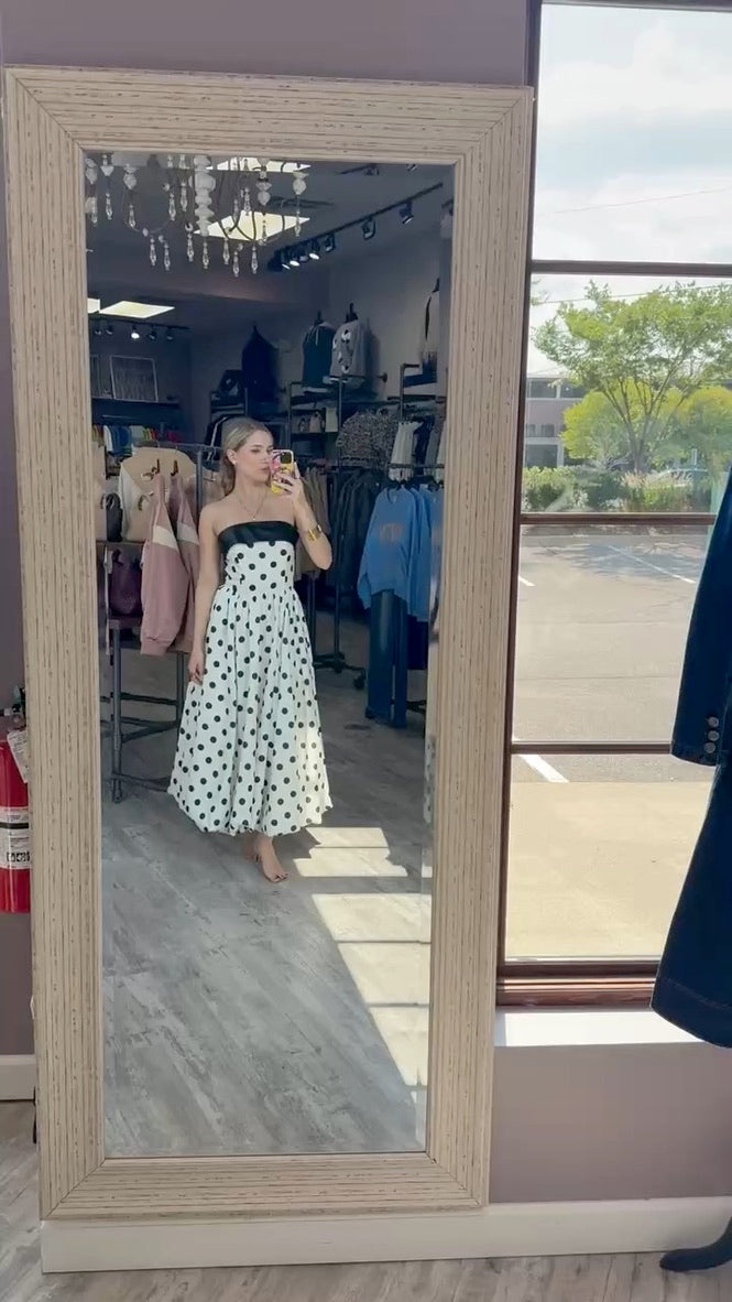 The Bardot Polka Dot Dress