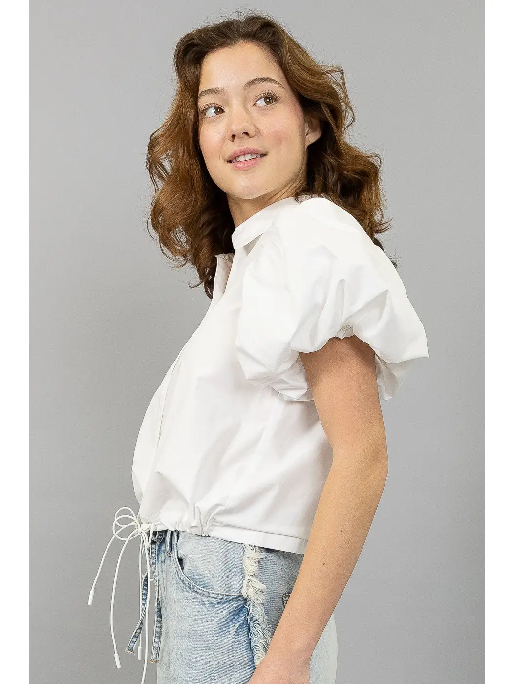 Tied & True Drawstring Blouse