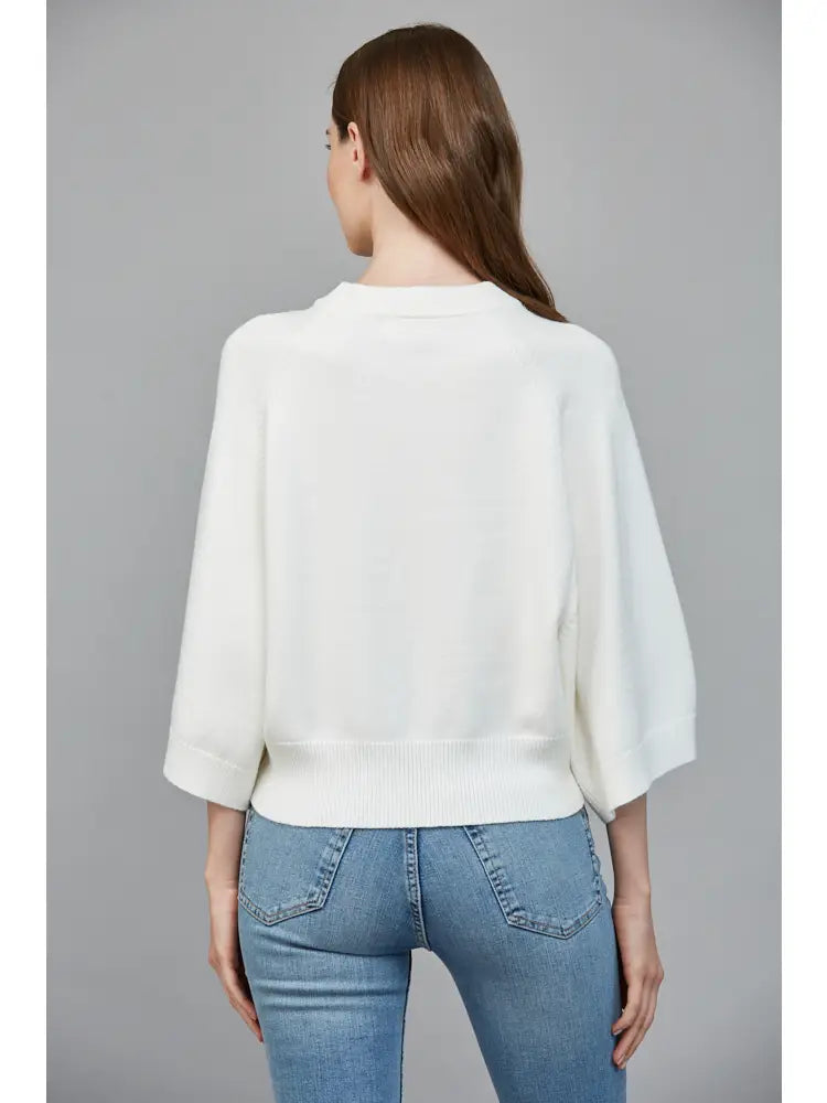Carey Cream Wide Sleeve Sweater