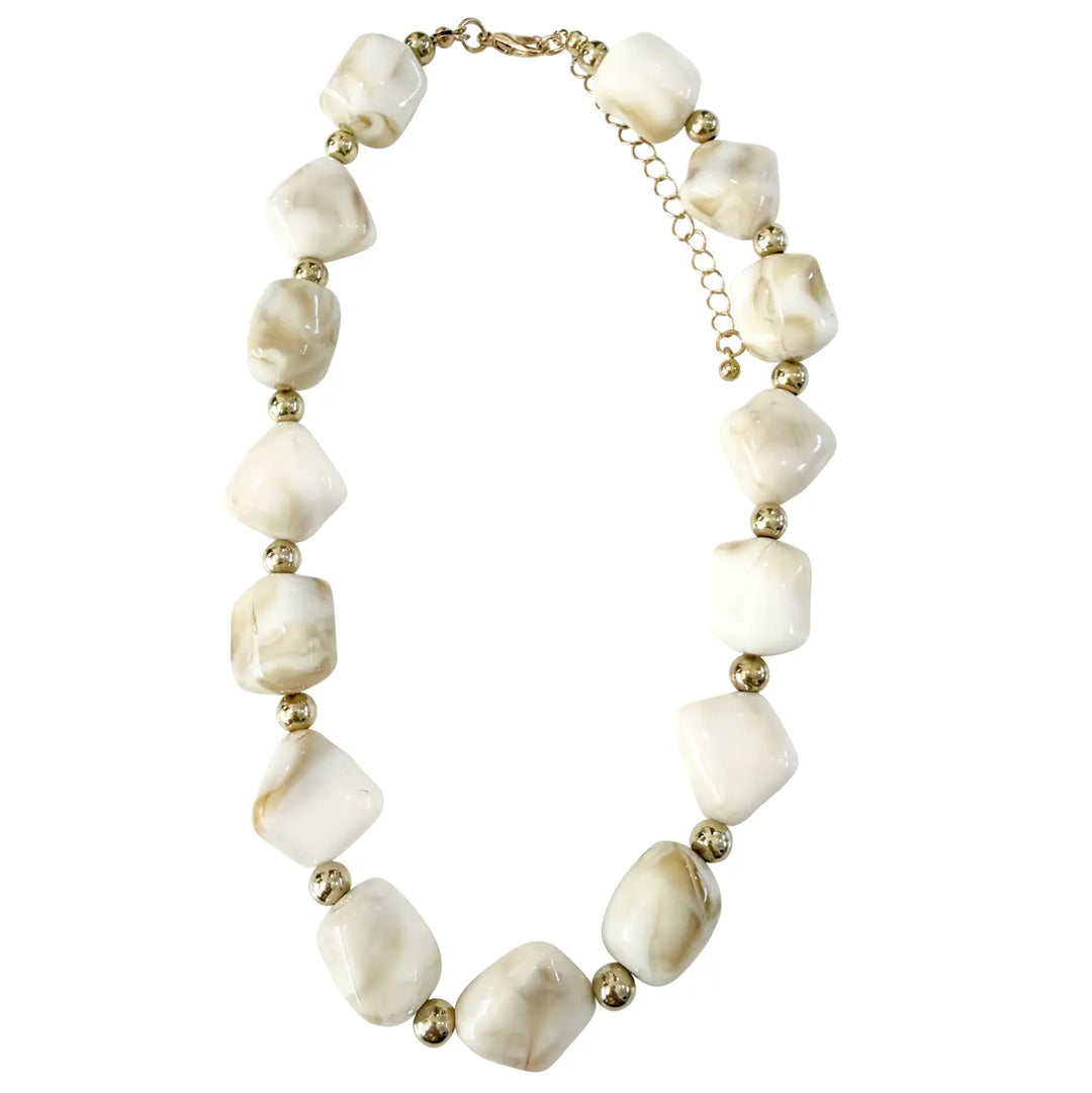 Caia Necklace, Cream