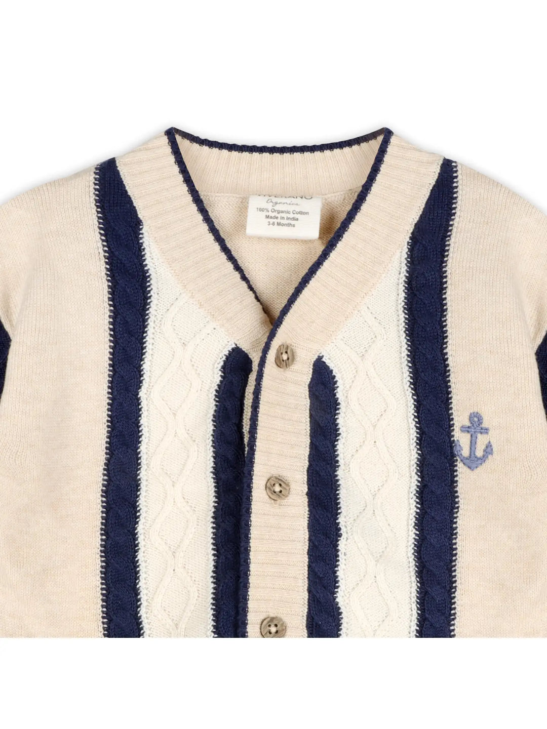 Anchor Stripe Baby Cardigan