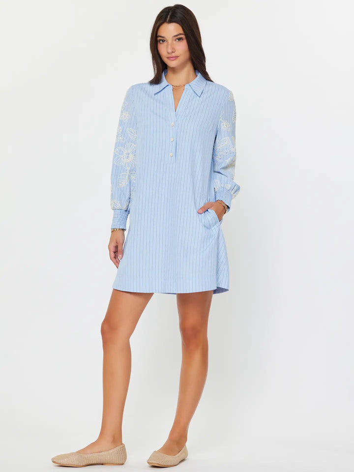 Fresh Air Floral Shirt Dress