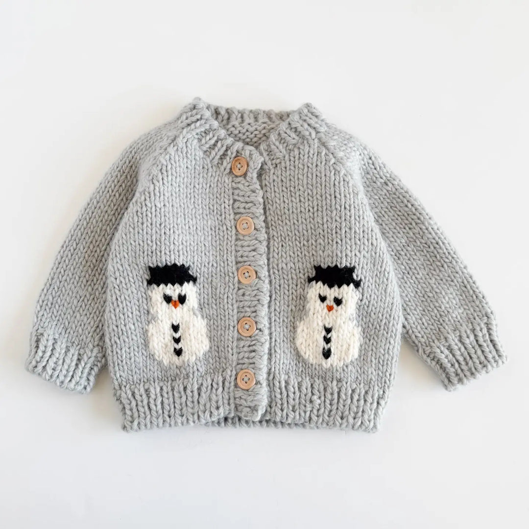 Snowman Baby Cardigan