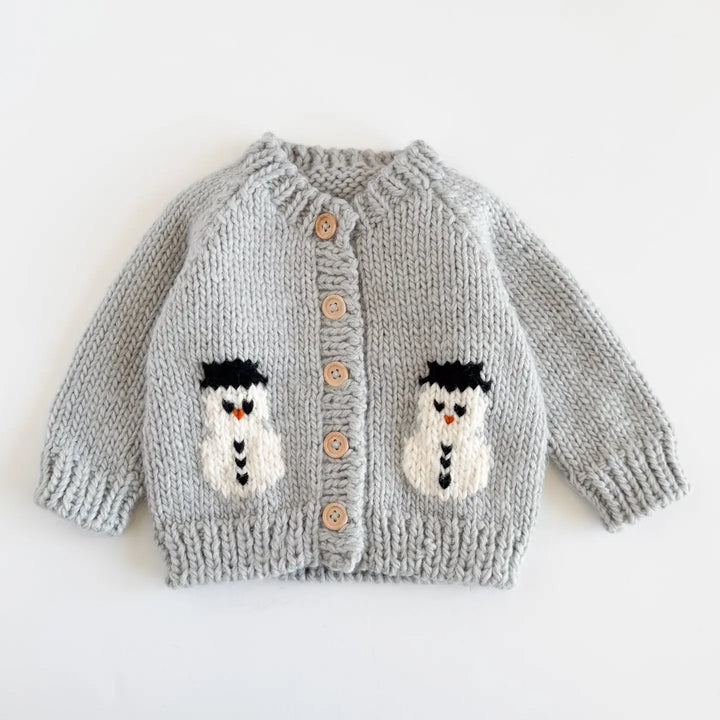 Snowman Baby Cardigan