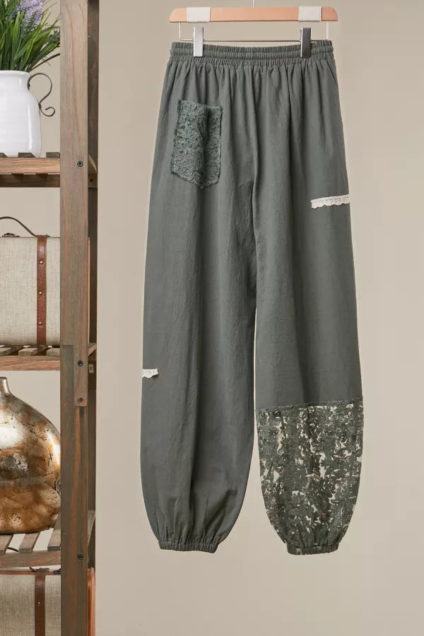 Desert Sage Lace Joggers