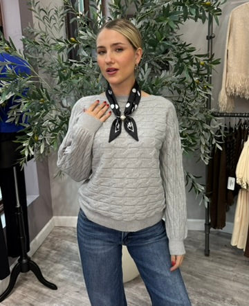 Cable Knit Dolman Sweater