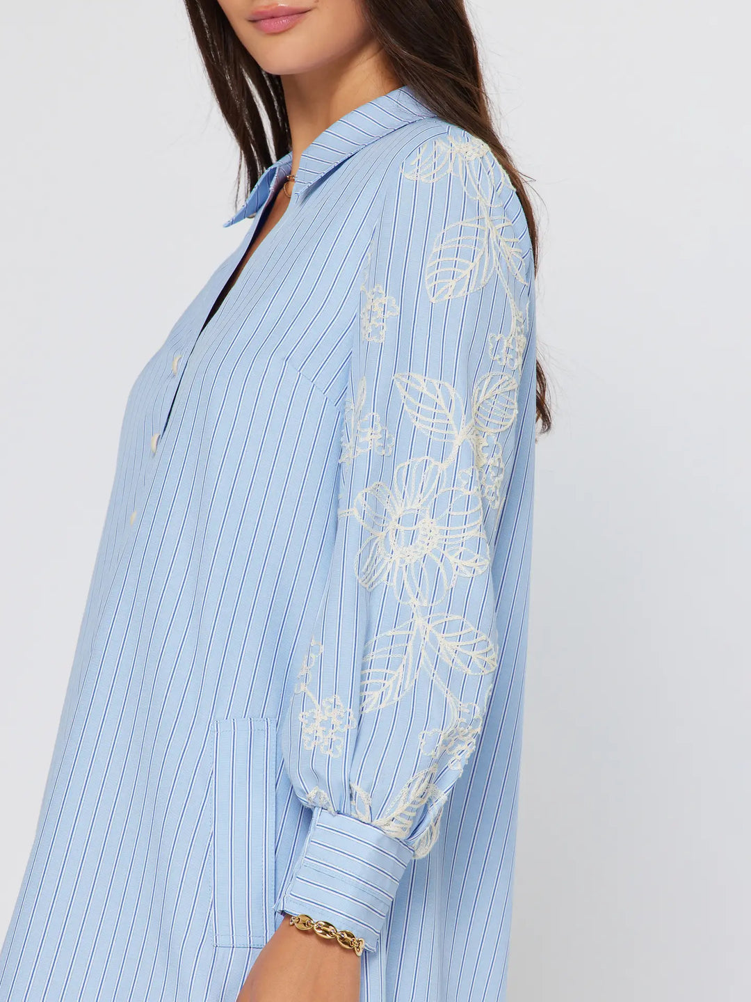 Fresh Air Floral Shirt Dress