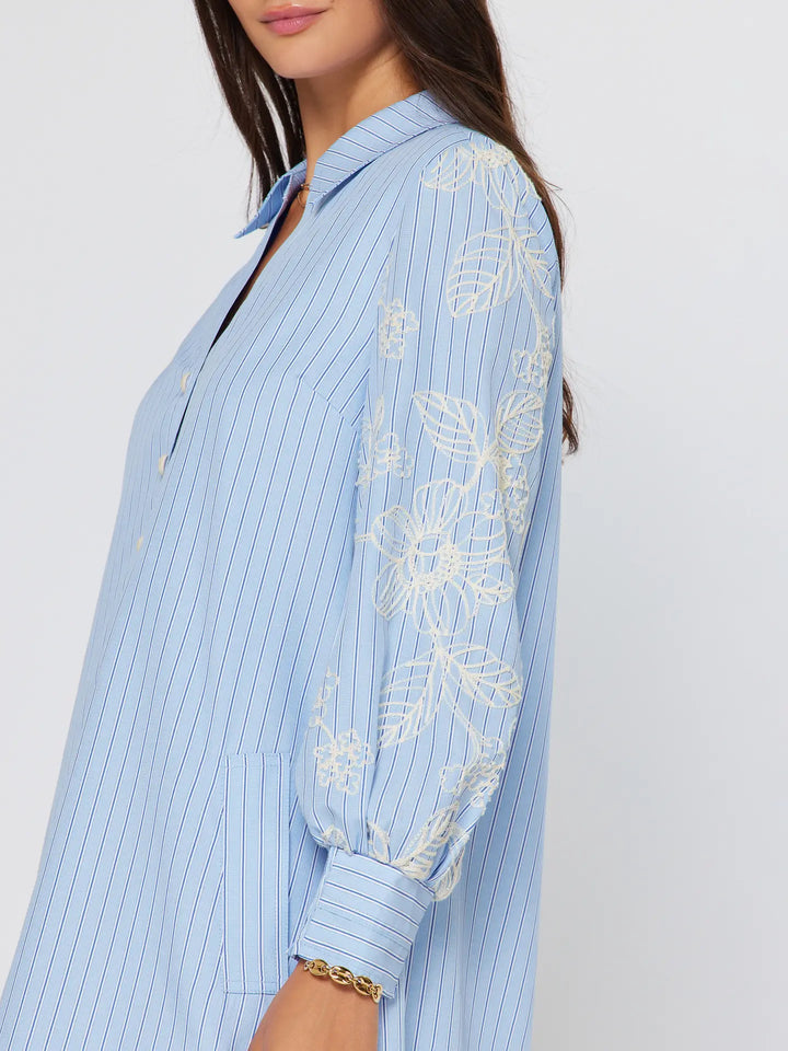 Fresh Air Floral Shirt Dress