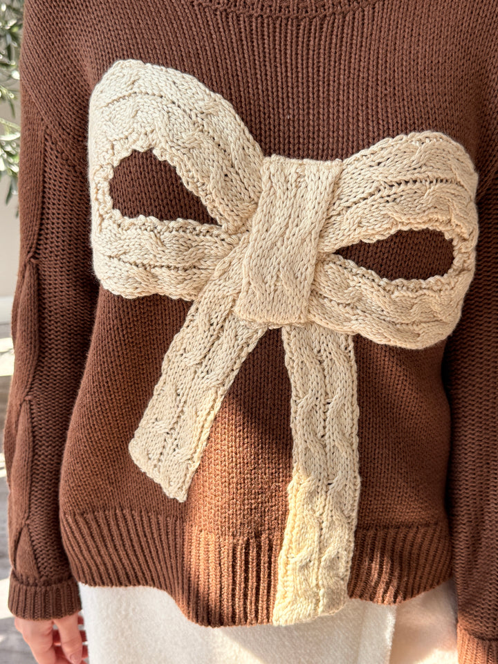Cocoa Bow Sweater