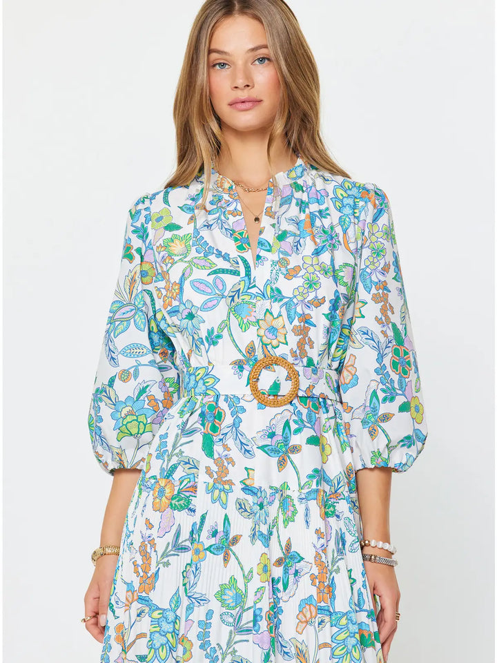 Paisley Garden Midi Dress