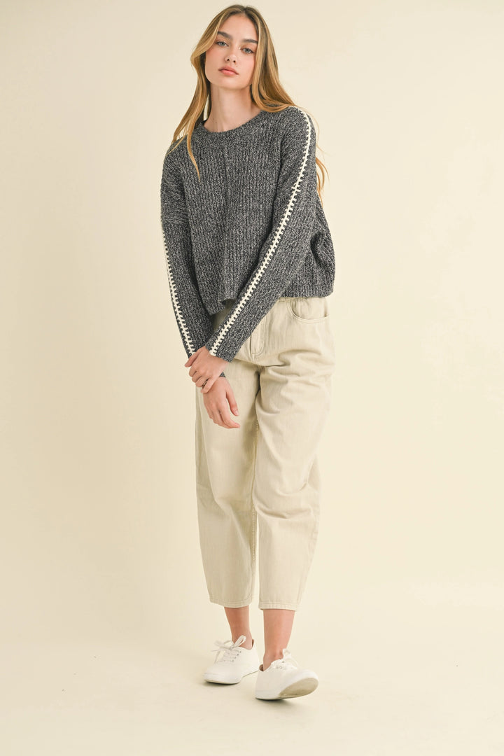 Harvest Stitch Sleeve Sweater