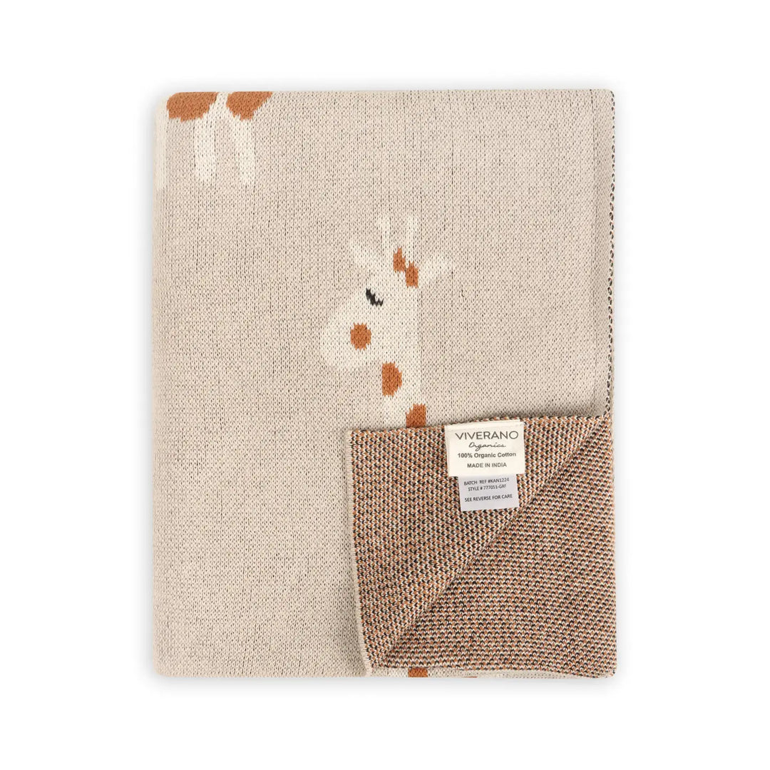 Gentle Giraffe Baby Blanket