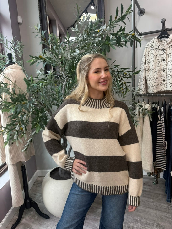 Ski Lodge Striped Pullover
