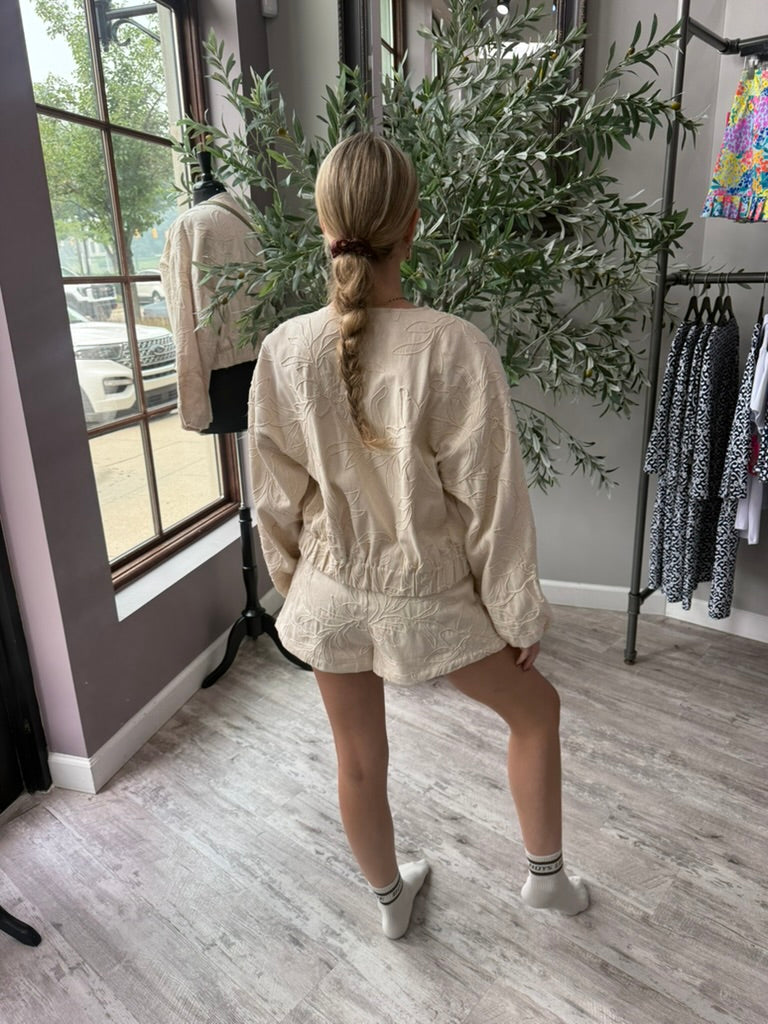 Mychaela Linen Shorts