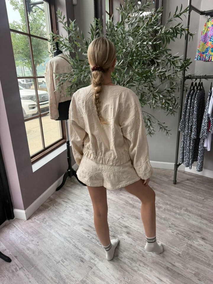 Mychaela Linen Shorts