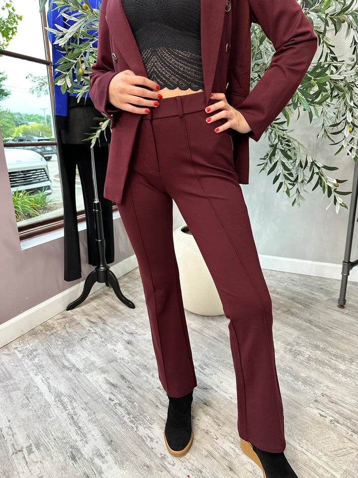Bordeaux Flared Trouser