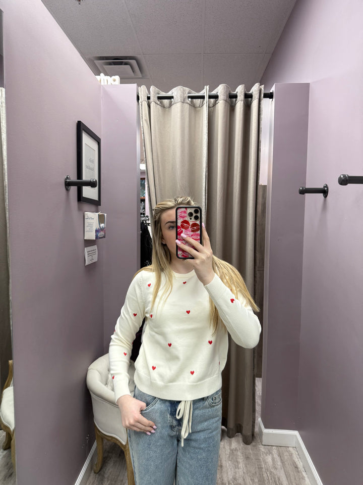 Mini Hearts Pullover