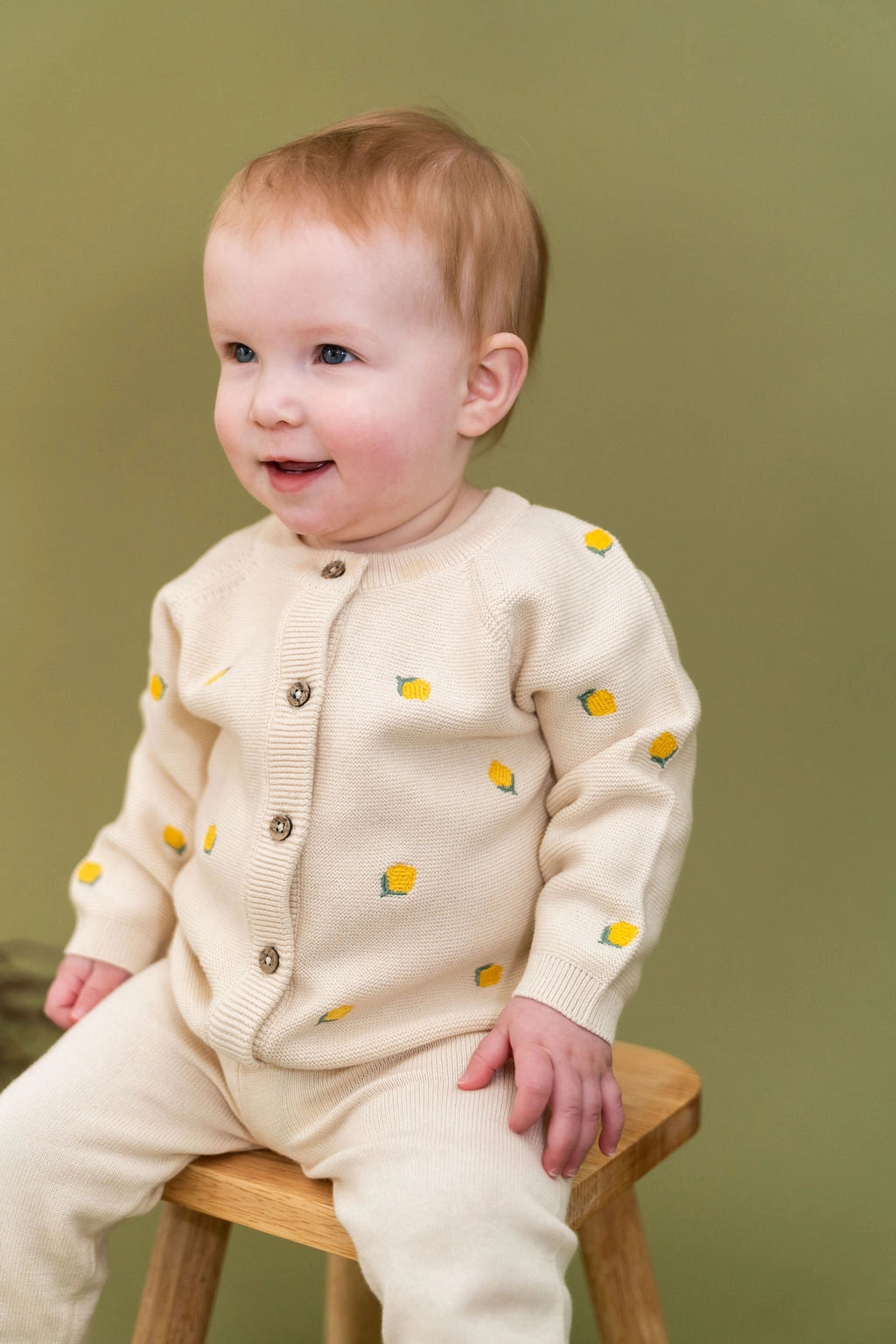 Lemon Baby Cardigan