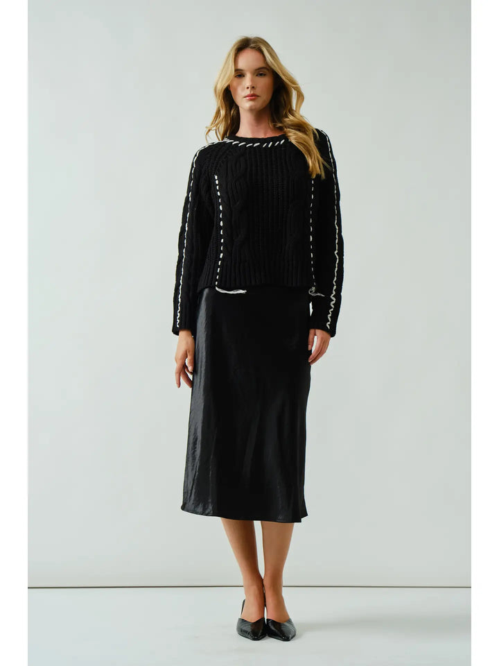 Demi Stitched Cable Sweater