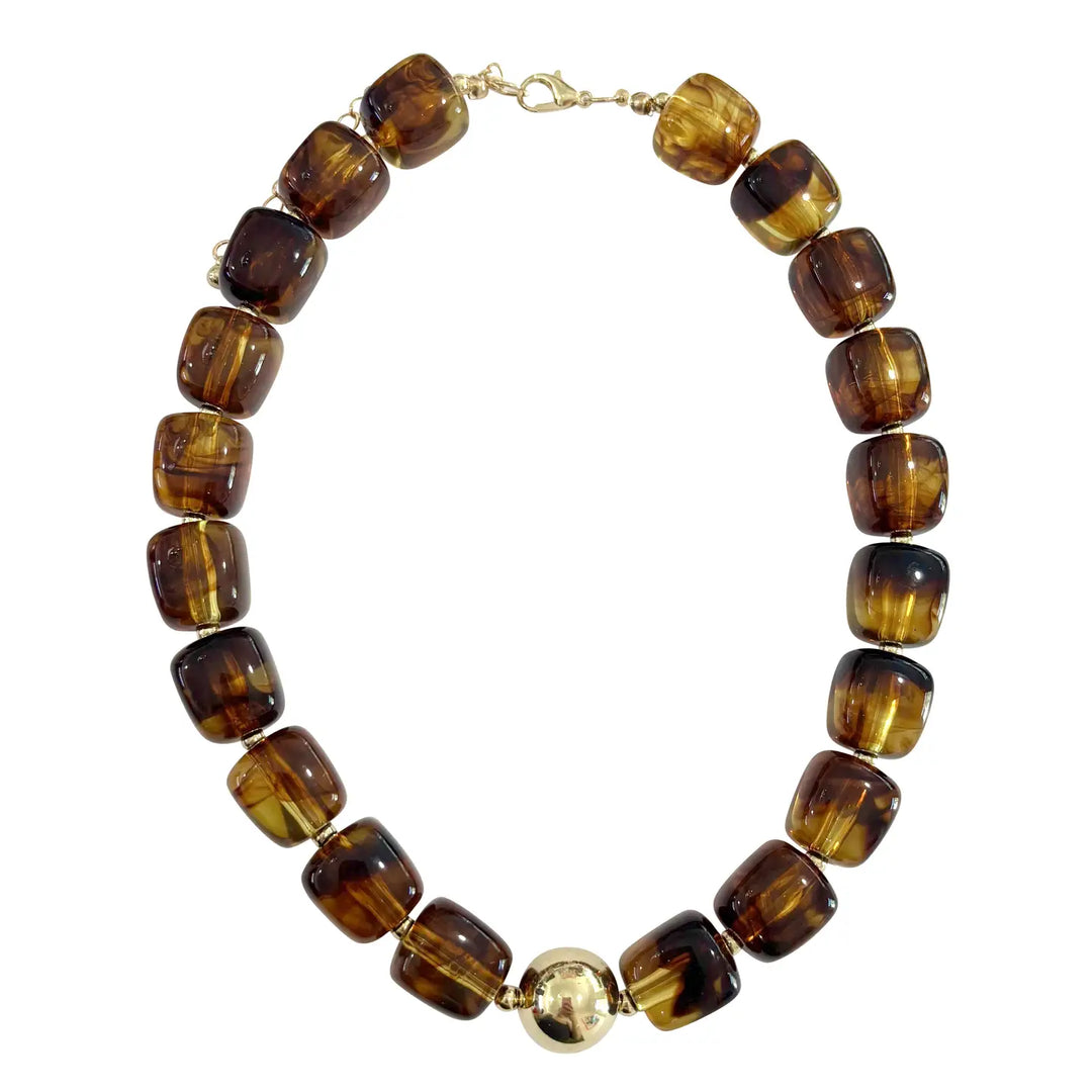 Muse Chunky Necklace, Tortoise