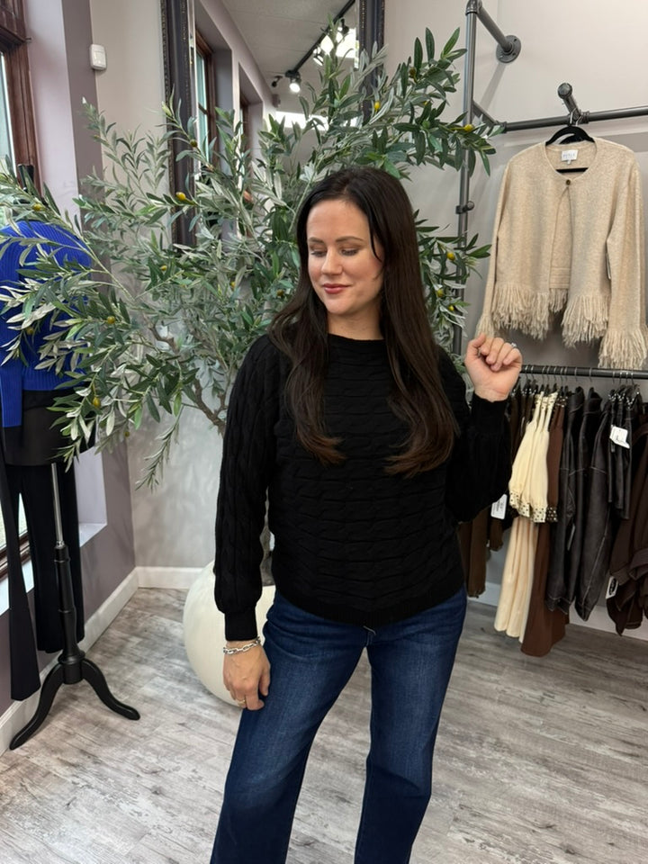 Cable Knit Dolman Sweater