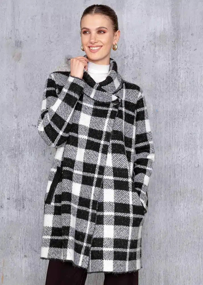 Fireside Long Plaid Cardigan