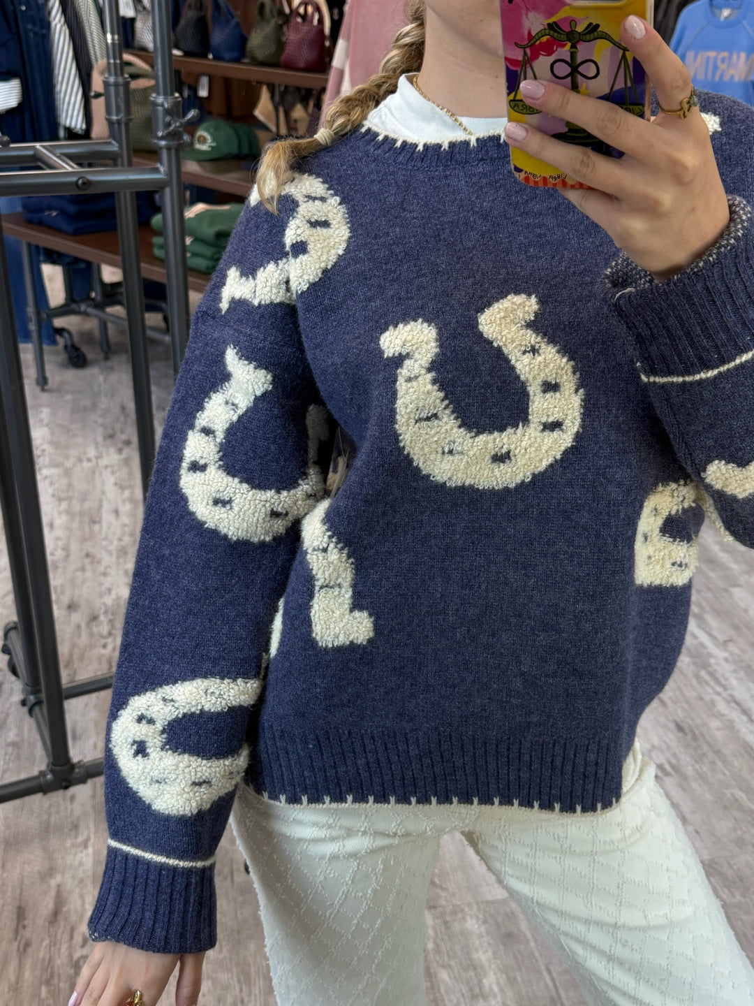 Lucky Horseshoe Sweater