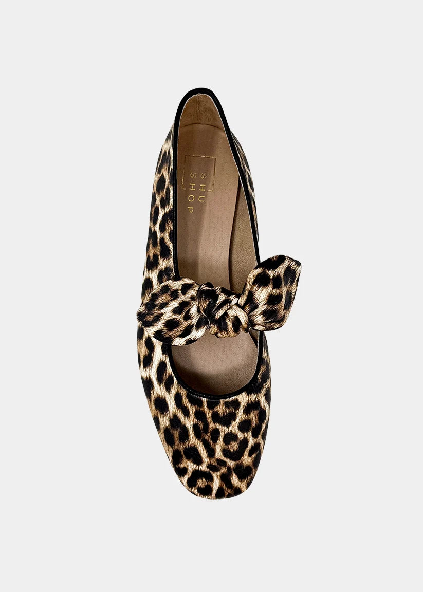 Leopard Bow Flats