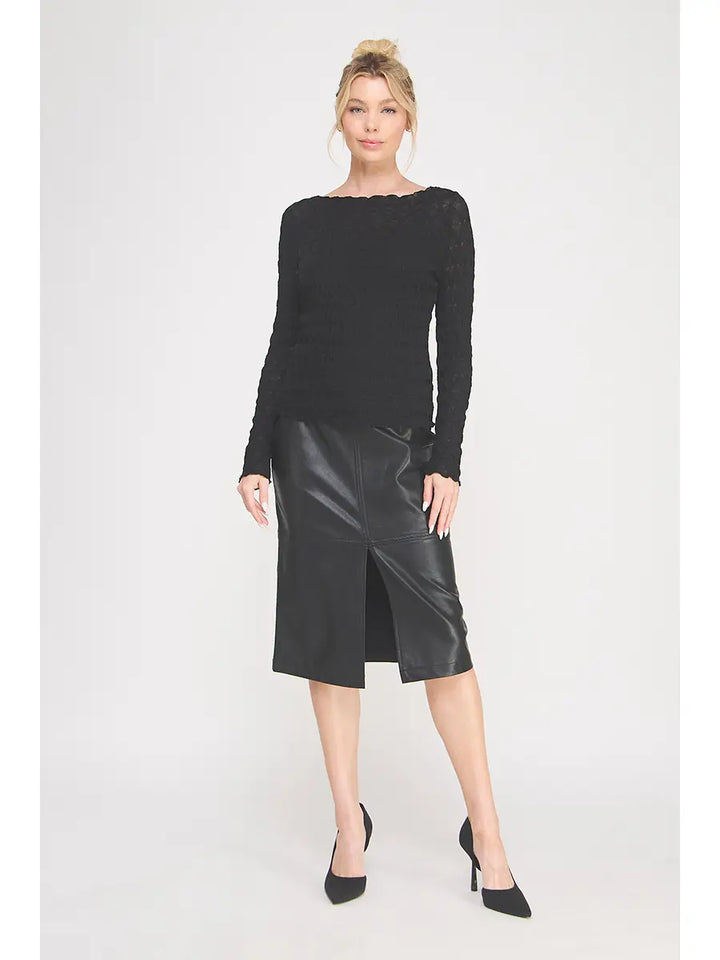 Diamond Mesh Layering Top