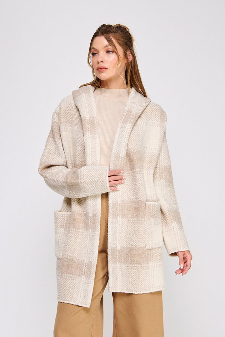 Vanilla Sands Plaid Cardigan