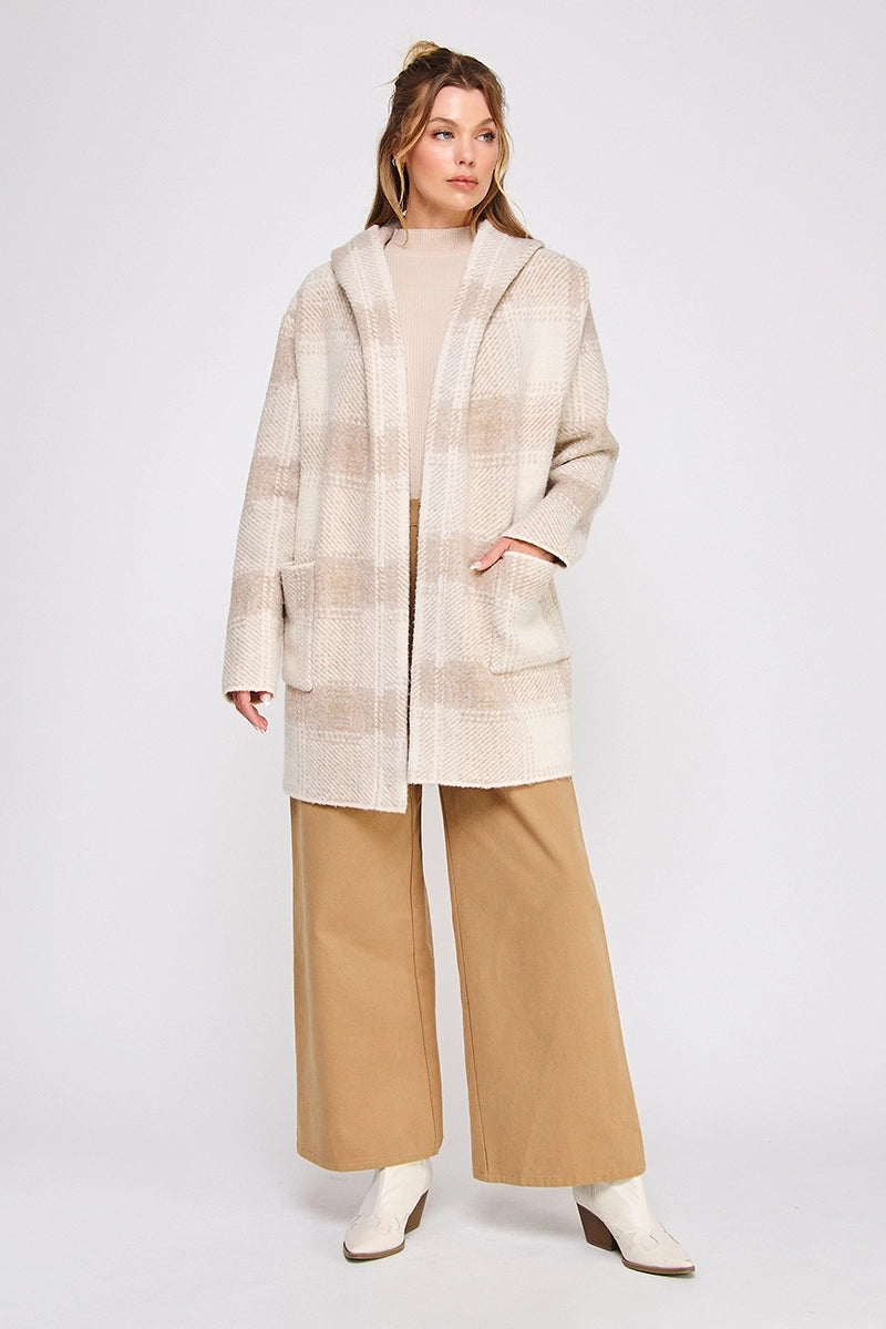Vanilla Sands Plaid Cardigan