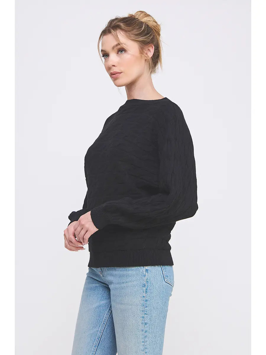 Cable Knit Dolman Sweater