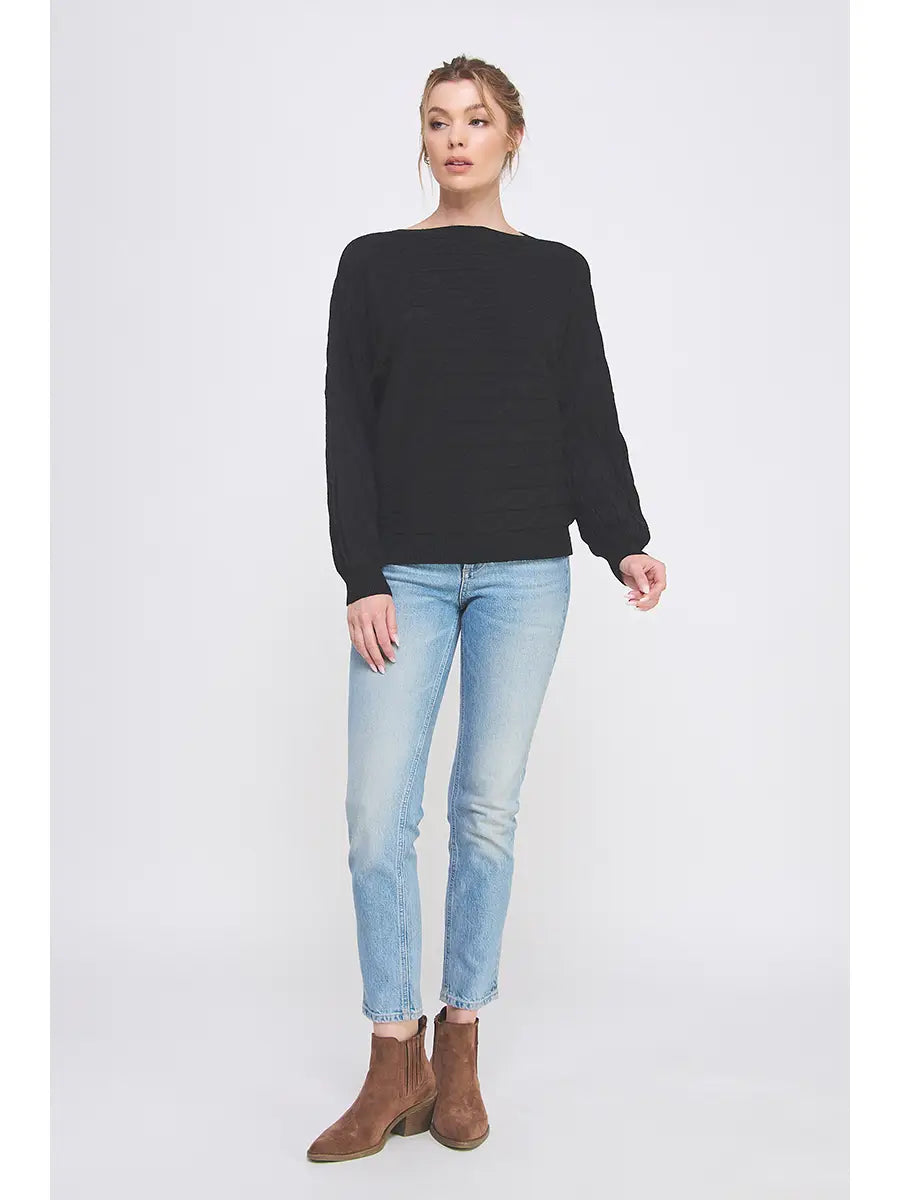 Cable Knit Dolman Sweater