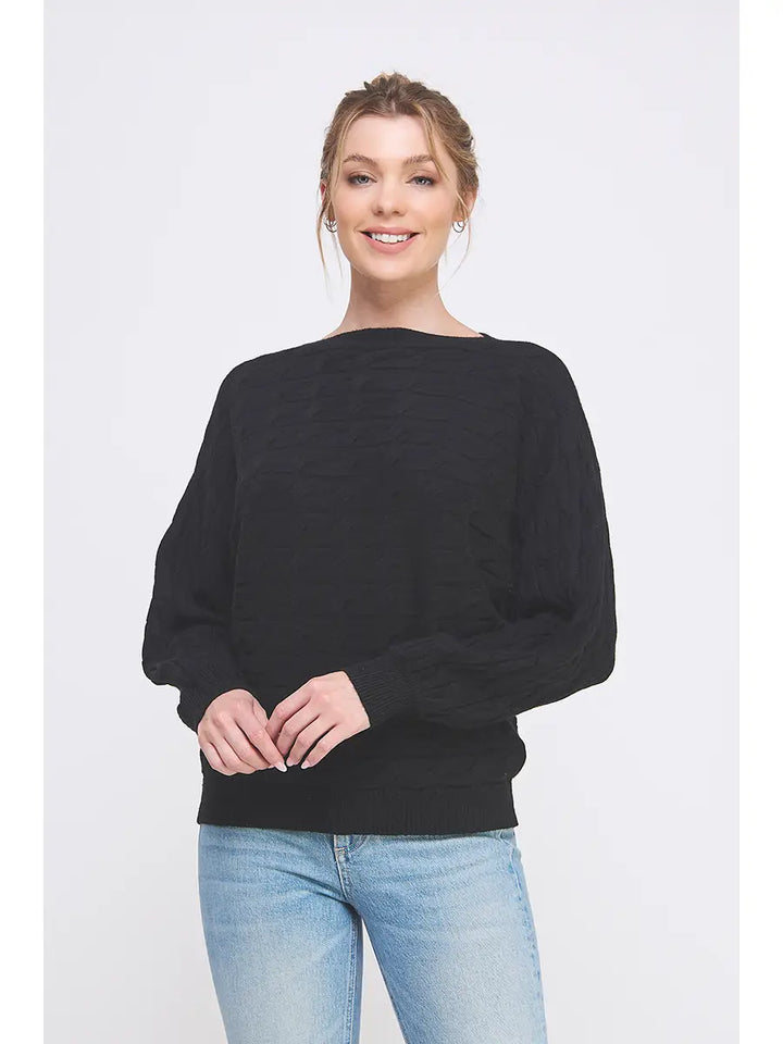 Cable Knit Dolman Sweater
