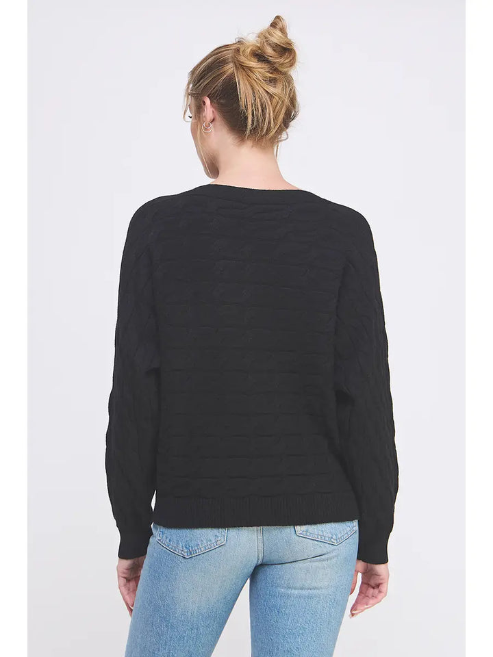 Cable Knit Dolman Sweater